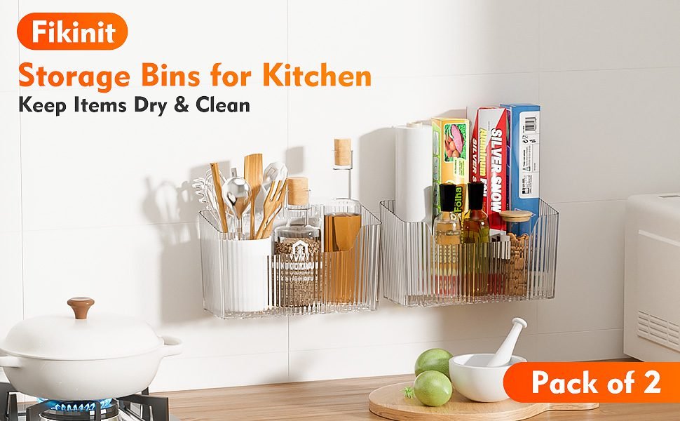 Stackable Clear Plastic Storage Organizer
