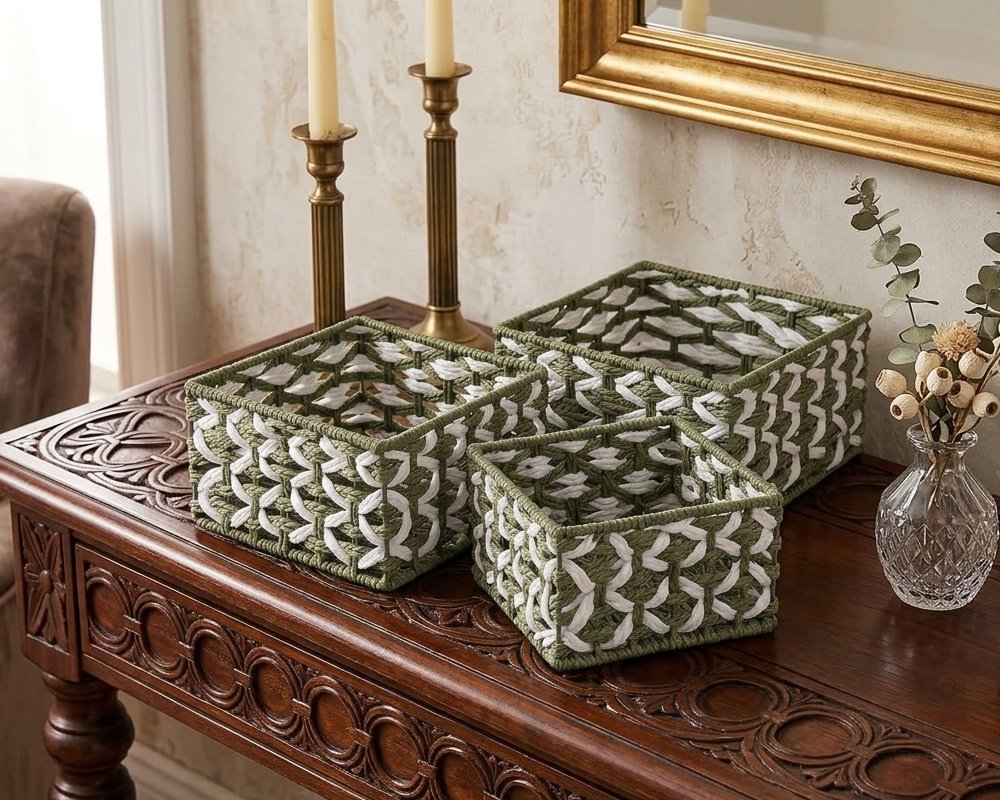 Rope Shelf Baskets