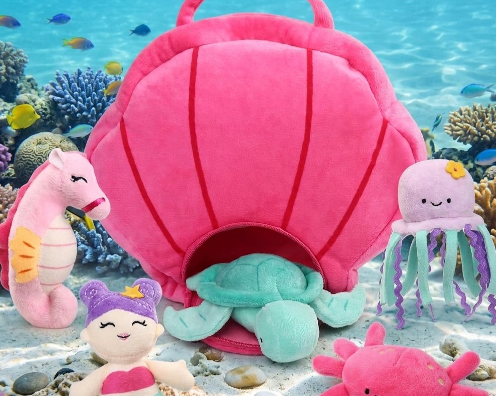 Sea Creature Plush Toy Set