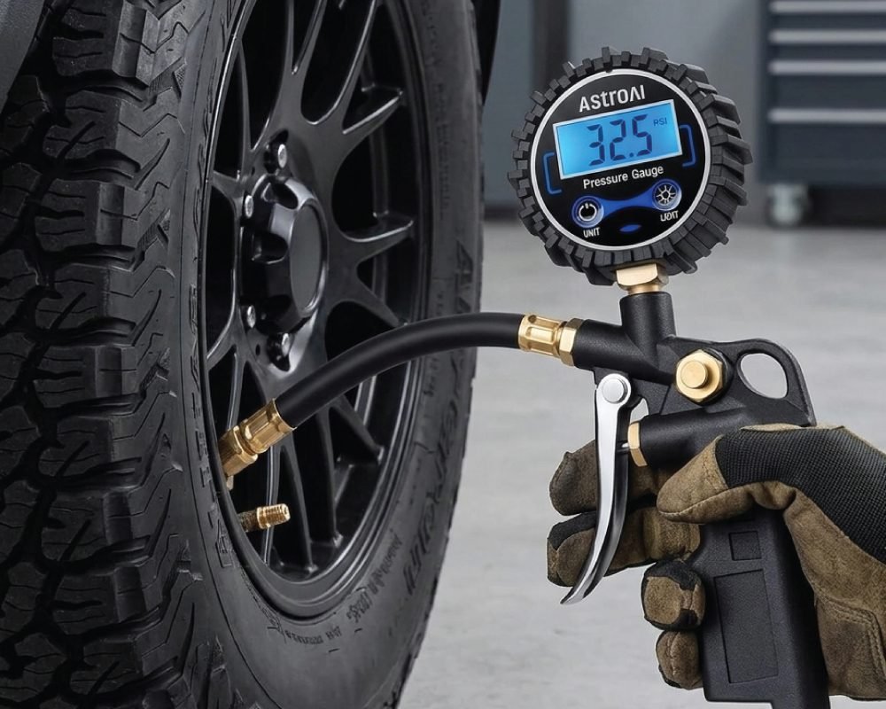 Digital Tire Pressure Gauge with Inflator